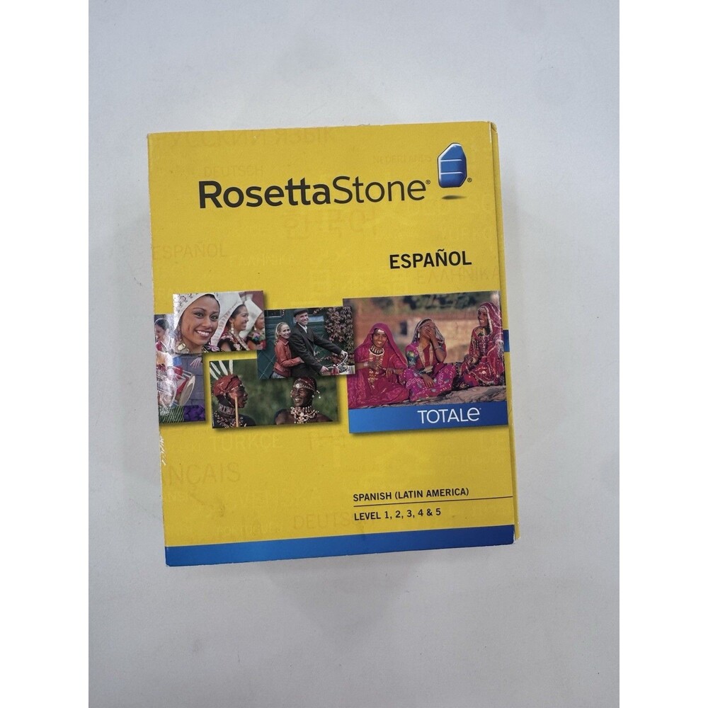 Rosetta Stone V4 Spanish/Latin America Level 1,2,3,4 and 5 CD Set